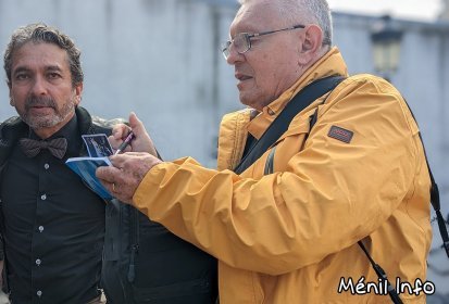 Bernardo "Da Capo" et Pierre, de l'association Ménil Mon Temps